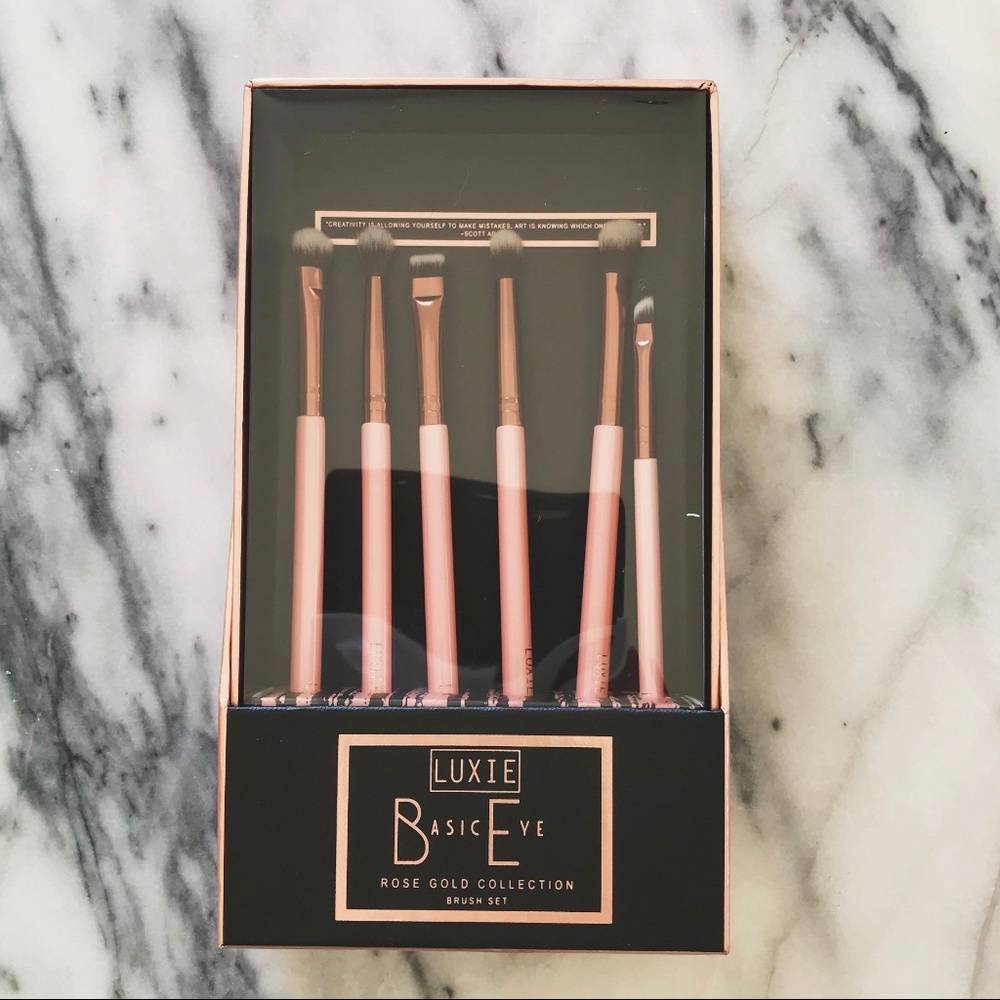 Luxie Basic Eye Rose Gold Collection Brushes